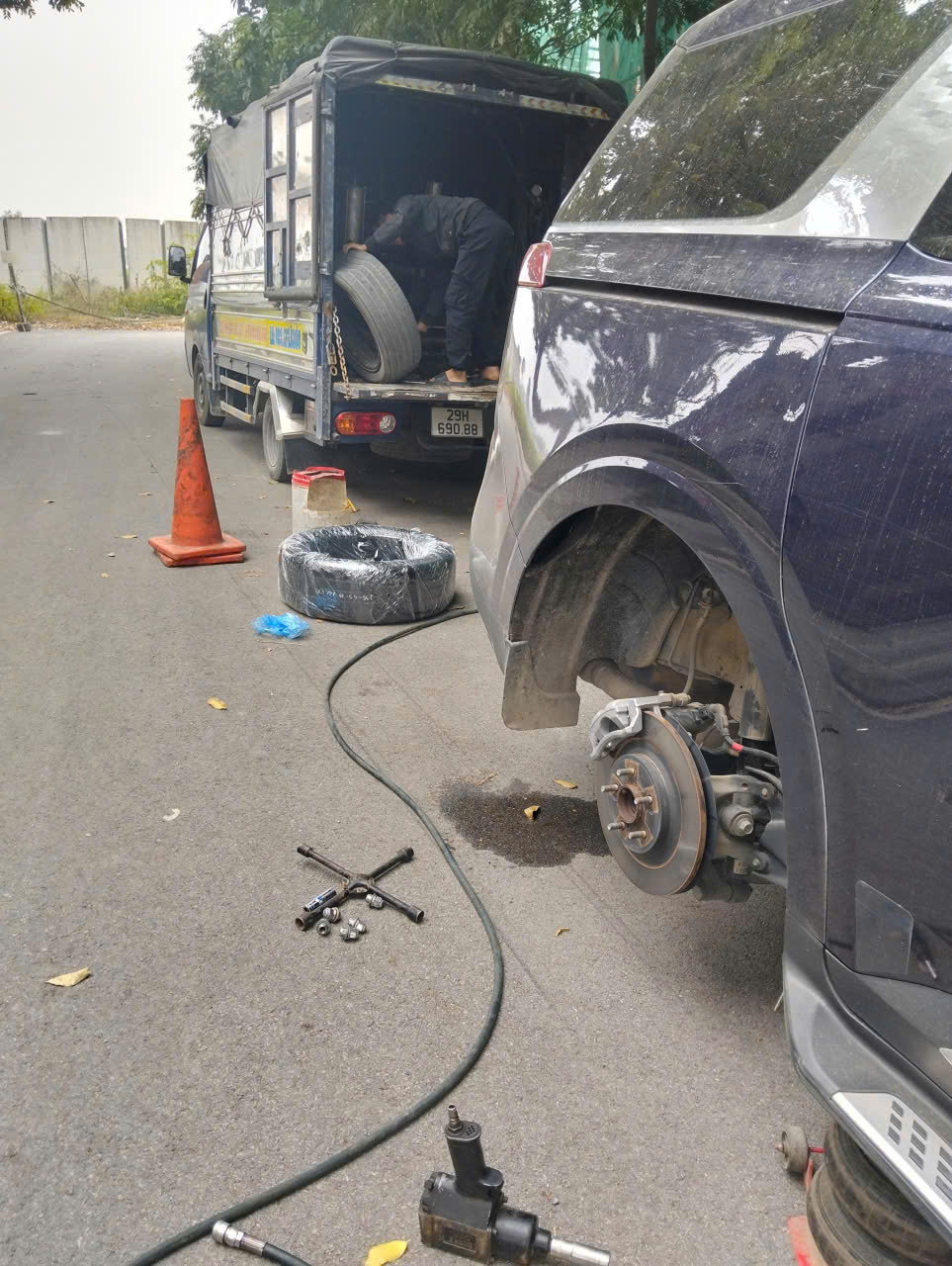 dịch vụ vá lốp lưu động Bắc Từ Liêm
